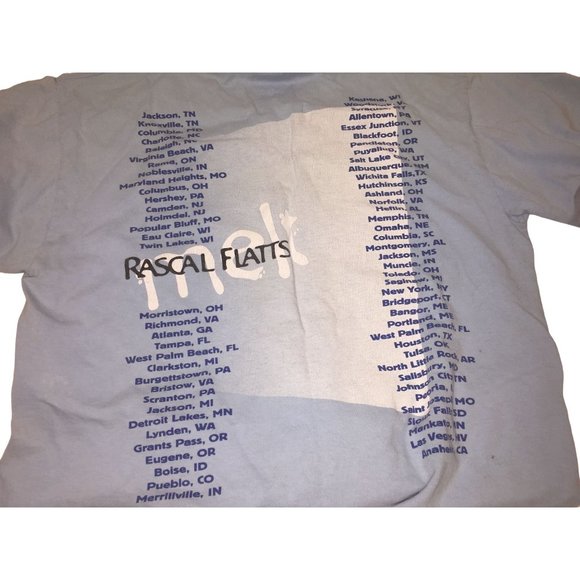RASCAL FLATTS  'Melt' Tour Concert Souvenir T Shirt - Size Medium - Picture 7 of 7
